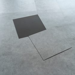 Laying of linoleum or polymer vinyl sheet set for floor. PVC material, Plastic tile set.